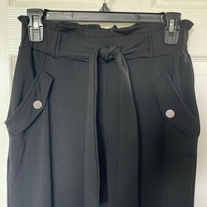 JVINI Black Pants with Belt